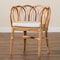 Bali & Pari Melody Modern and Contemporary Natural Rattan Dining Chair 185-11868-Zoro - alternate 6